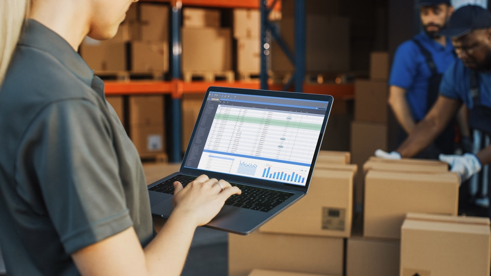 A handler analyzing shipping data